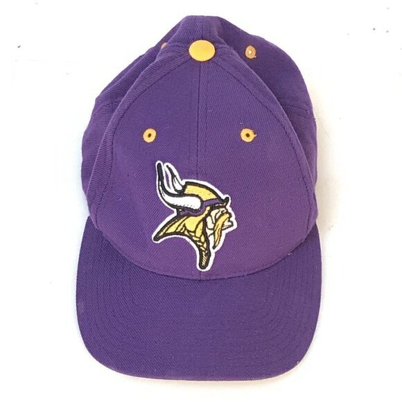 Vintage Reebok NFL Minnesota Vikings Snapback Adjustable Cap Hat - Picture 2 of 9